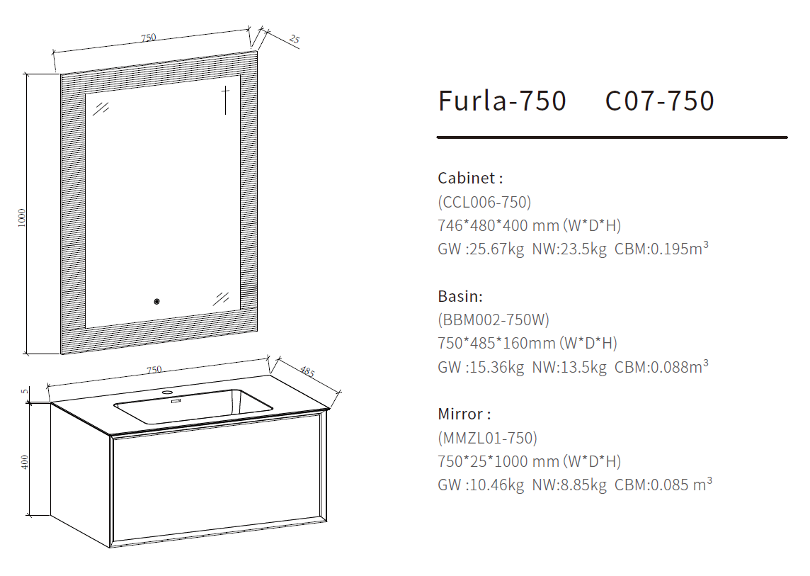 custom bathroom vanity size 750