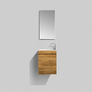 small bathroom vanity and mirror