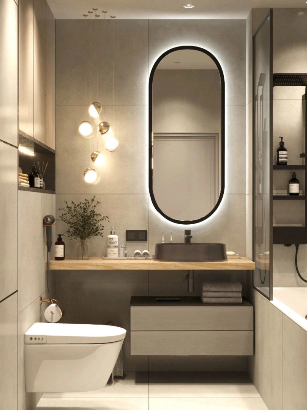 Dependiente Detener Tacto Modern Small Space Bathroom Designs | Bath Inspiration - TONA.com