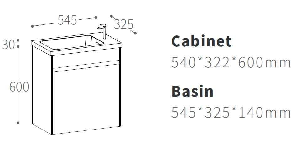 single sink bathroom vanity size Slice-540