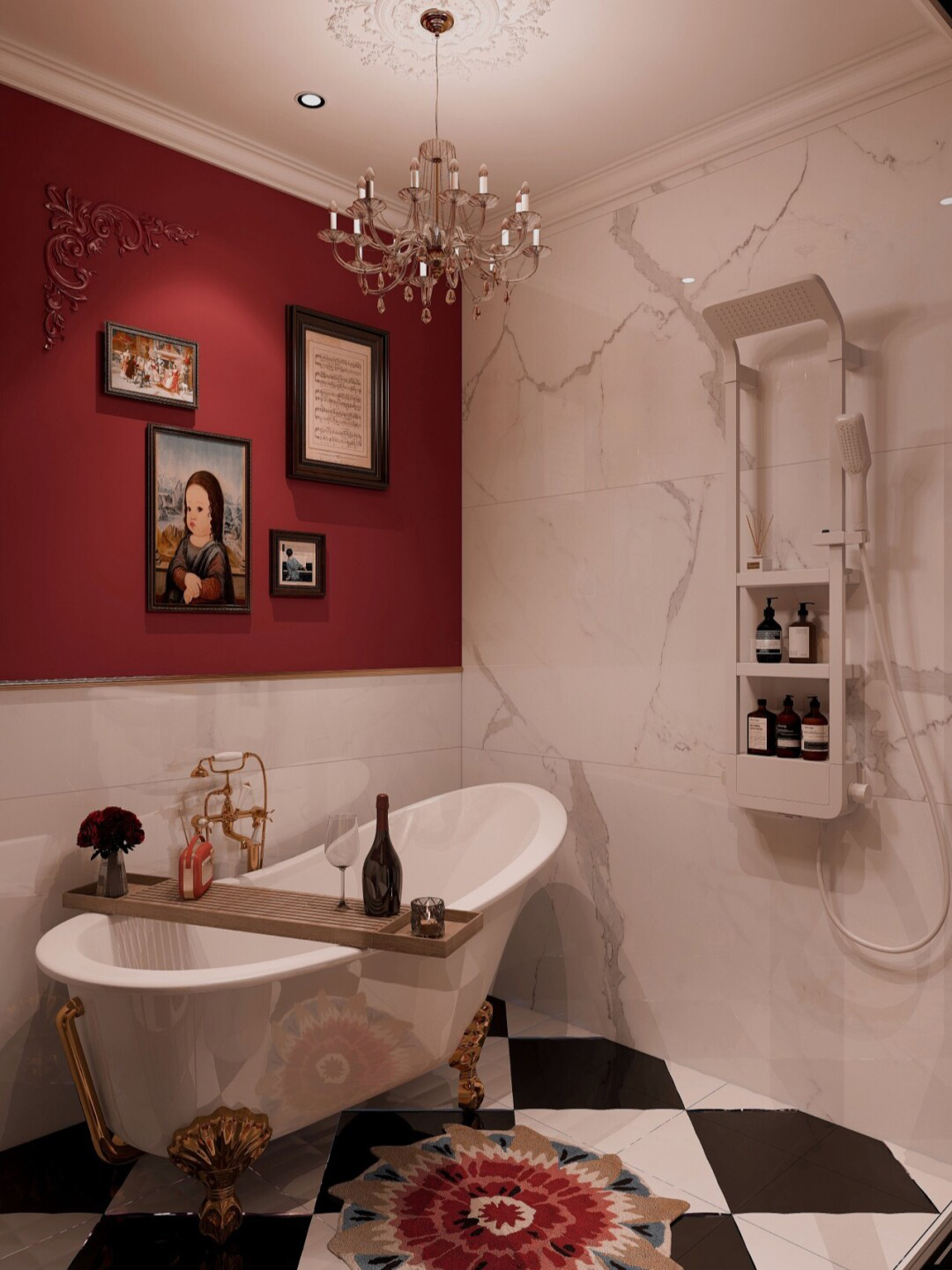 Red 2024 bathroom ideas