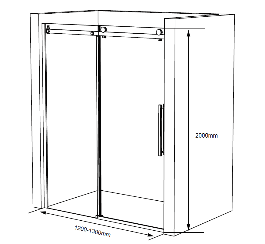 sliding shower enclosure specifications GWP03-21Y