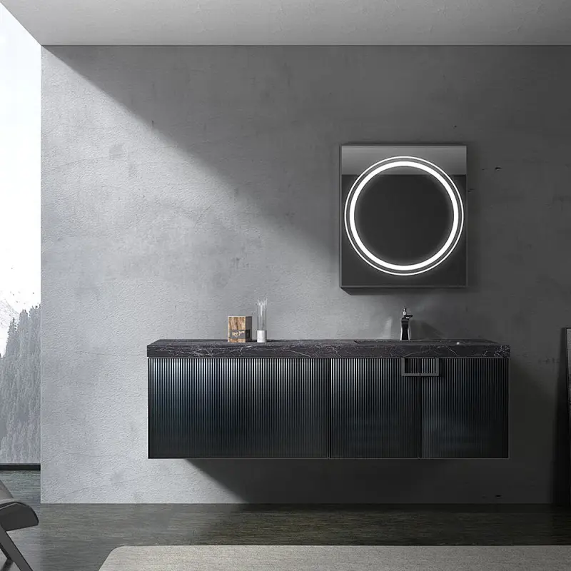free standing single vanity unit