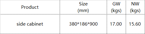 bathroom side cabinet specifications