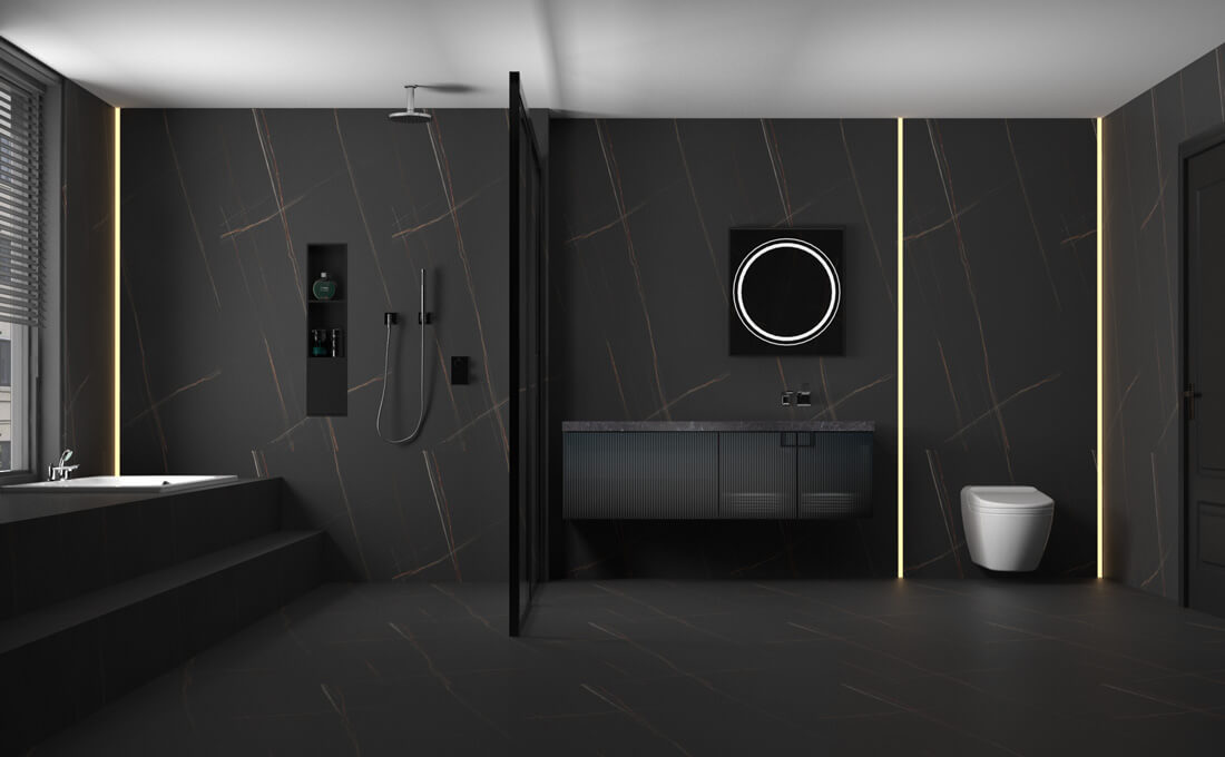 Black bathrooms – how to incorporate the darkest shades in stylish