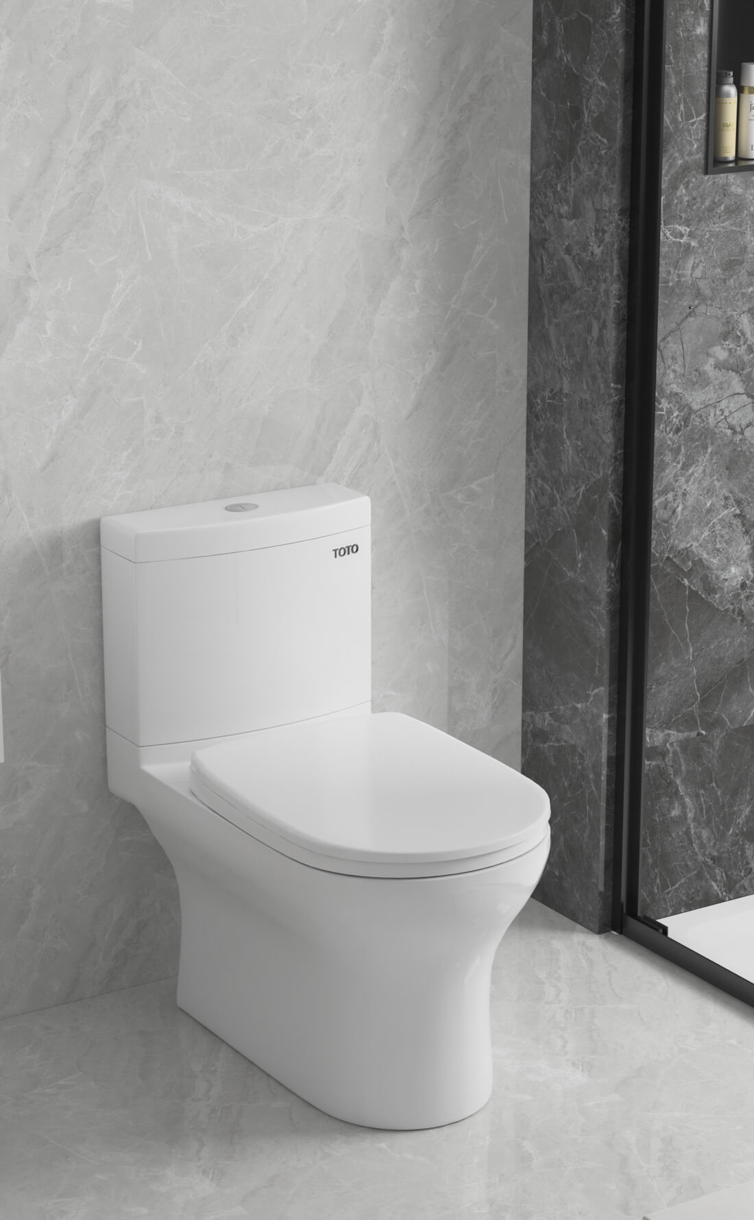 white smart toilet