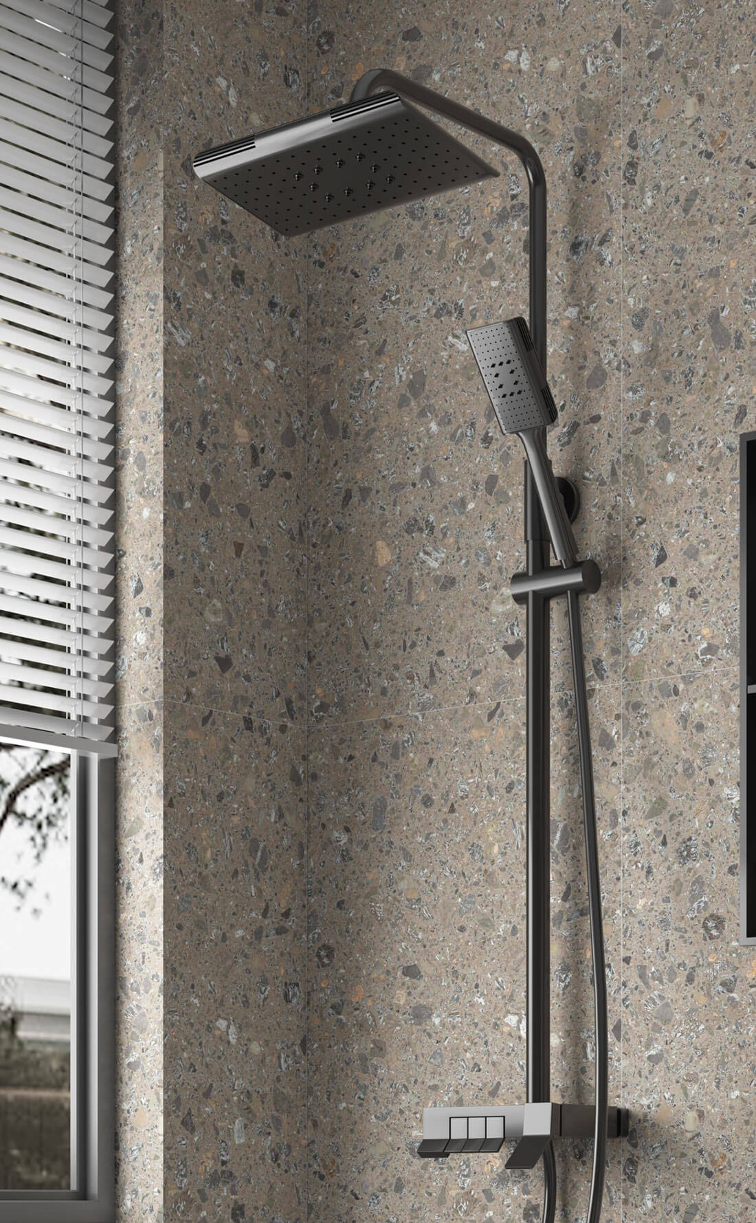 gunmetal shower