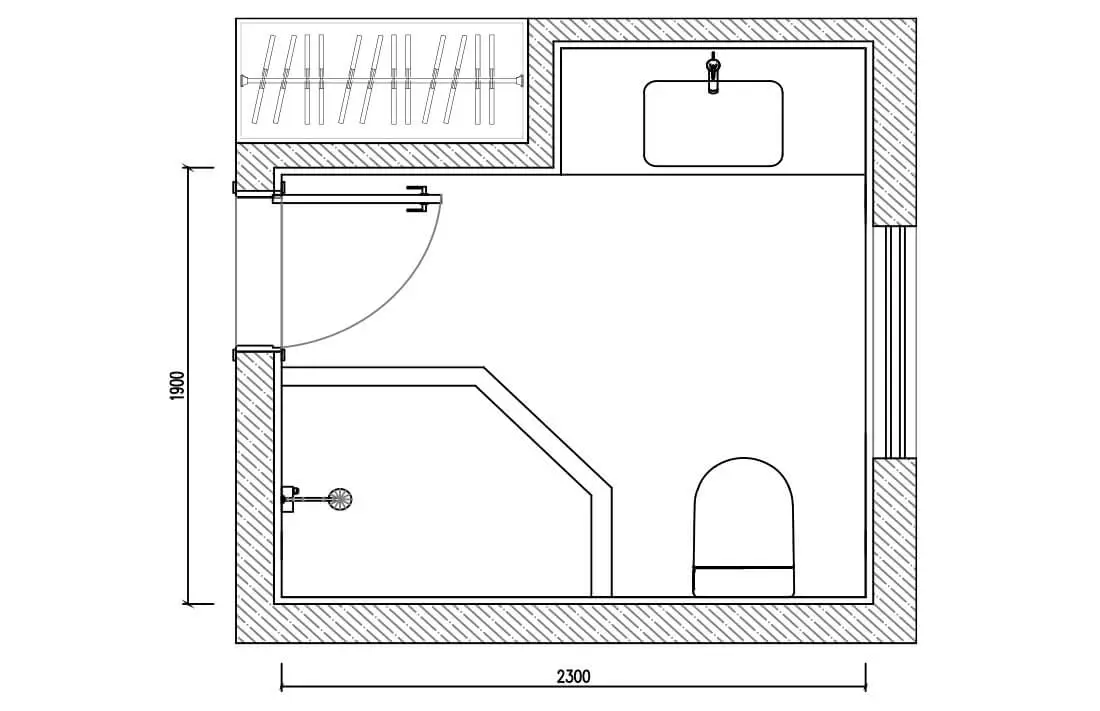 beige bathroom idea layout