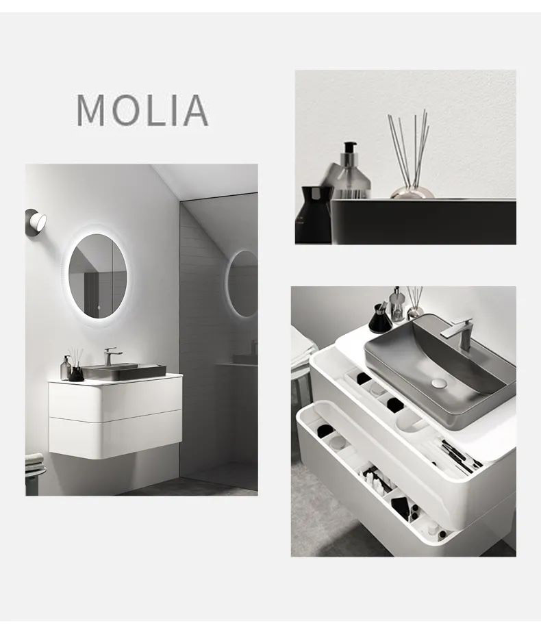 white wall mount bathroom vanity