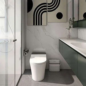 야외 활동: 현대적인 욕실 디자인