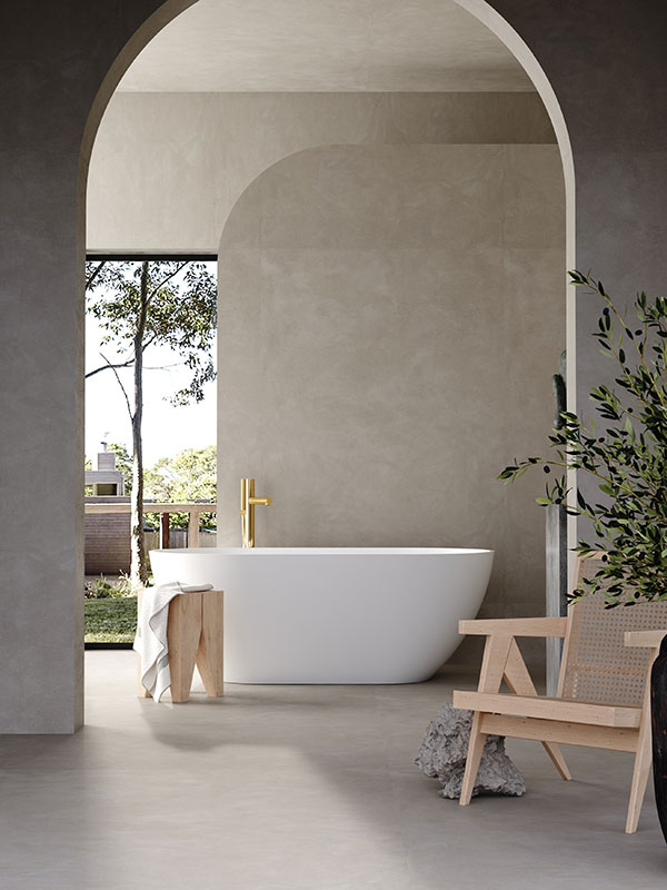 white stone freestanding bathtub