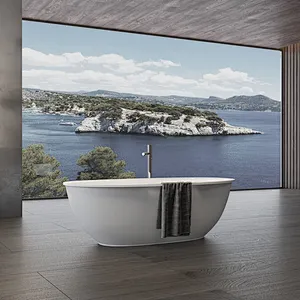 oval solid surface bathtub voyager 2