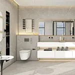 Moderní luxusní koupelnová dekorace nápad