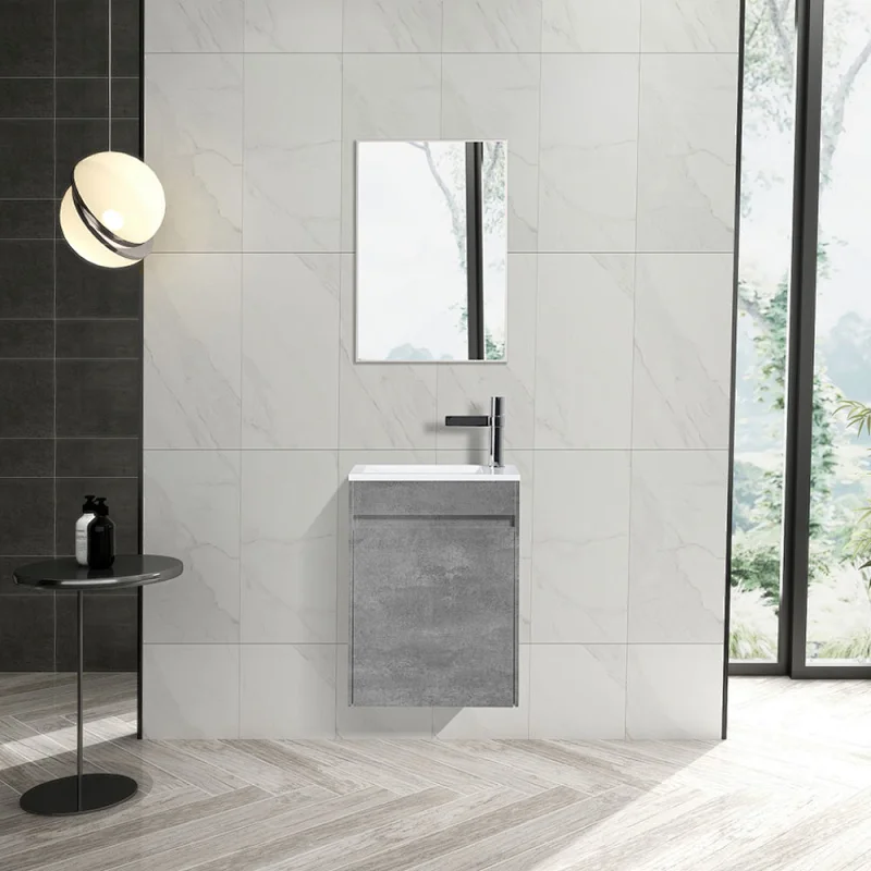 compact floating bathroom vanity