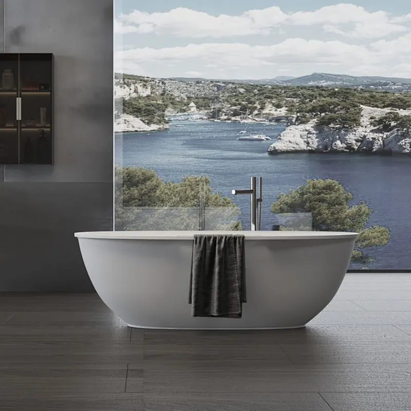 oval solid surface bathtub voyager 1