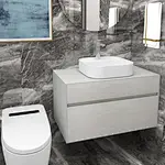 Egyszerű fürdőszobaötlet kis helyiségekhez 2022-re