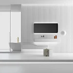 Walang Kahirapang Elegance: I-explore ang Dynamic Island Floating Bathroom Vanity ng TONA