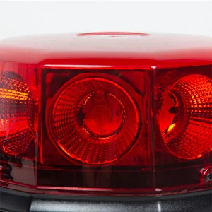 COB 12-24 Volt Amber Mini Led Strobe Roof Top Beacon Light Rotating High Intensity Hazard Emergency Warning Lights Bar for Trucks Vehicles Snow Plow Police Firefighters with Magnetic Base