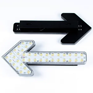 100Watts amber led  road safety arrow warning light bar indicator light for Spinker steering Garbage construction trucks