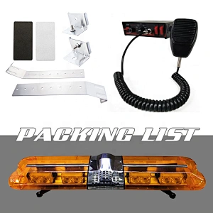 Car roof mounting 120cm strobe amber COB vehicle emergency light bar