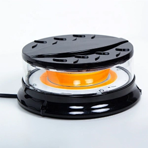 80 Watts High Power COB LED Beacon Light with Magnet Base for Trucks & Police Vehicles.