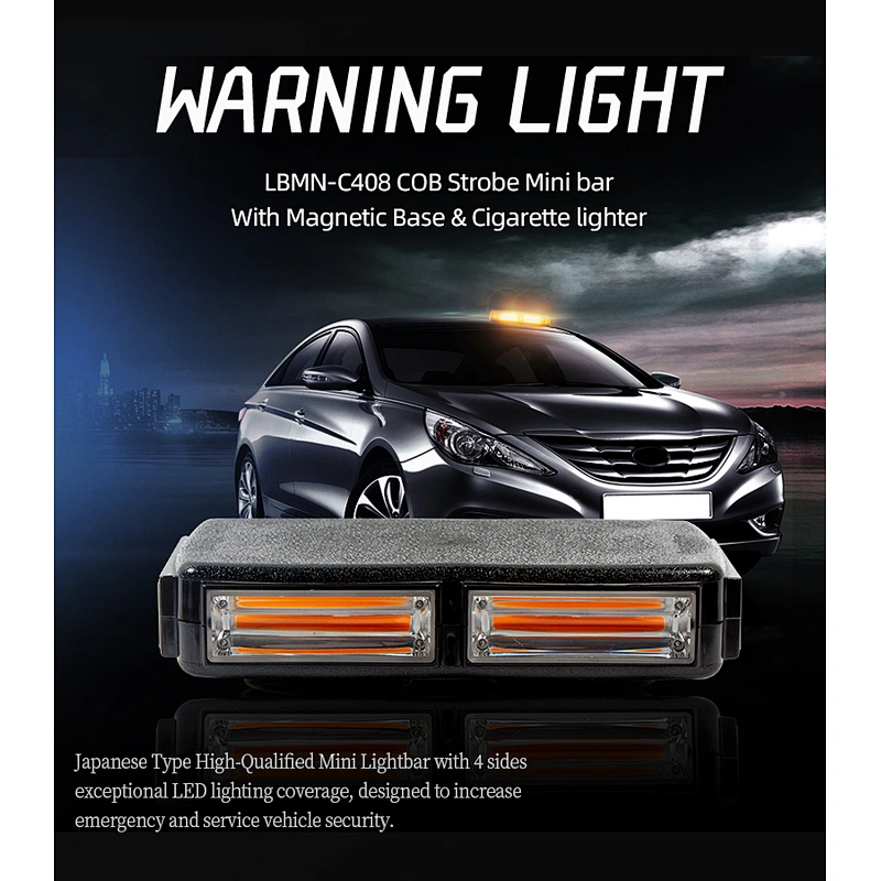 18 16 Amber LED Car Roof Windshield Emergency Hazard Warning Flash St