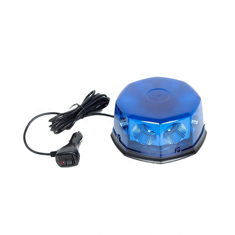 COB 12-24 Volt Amber Mini Led Strobe Roof Top Beacon Light Rotating High Intensity Hazard Emergency Warning Lights Bar for Trucks Vehicles Snow Plow Police Firefighters Ambulance warning light with Magnetic Base