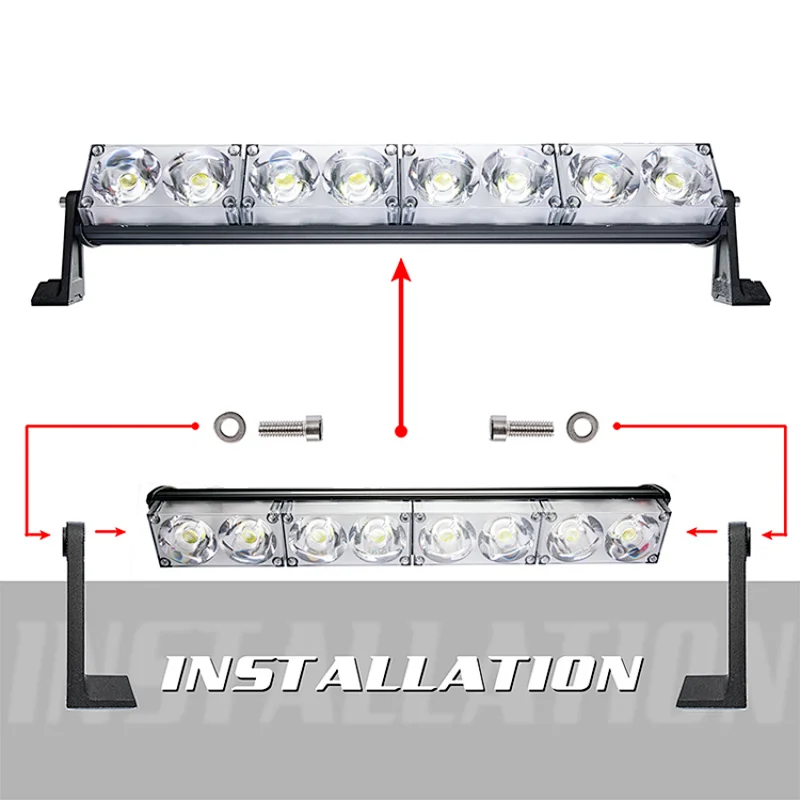Factory wholesale 40W 80W 160W 240W 3200W Emergency light bar for truck off-road vehicles
