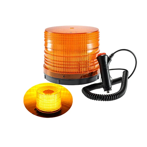 Amber Led Beacon Light, Yellow Emergency Security Strobe Flashing Light Magnetic Rotating Warning Beacon Lights for Cars Truck Vehicle (72 Led)