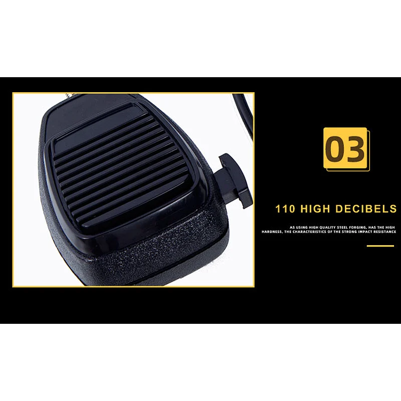 Horn Kit 12v 8 Tones Horns Car Speaker Box Universal Sets Packing Performance Black Color Design