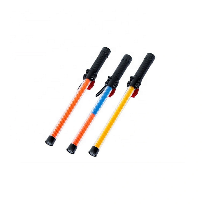 LED Traffic Safety Baton Light with two flashing modes and whistle function