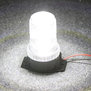DC10-100V 18watts white strobe emergency flashing beacon lights on truck vehicles
