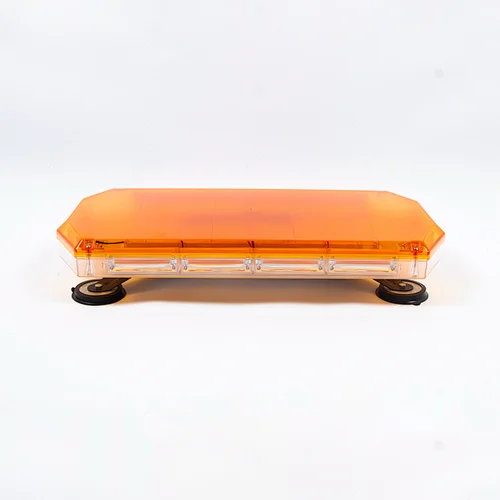 Mini 18" Professional Amber LED Stealth Low Profile Law Enforcement and Security Magnetic Roof Top Strobe Light Bar