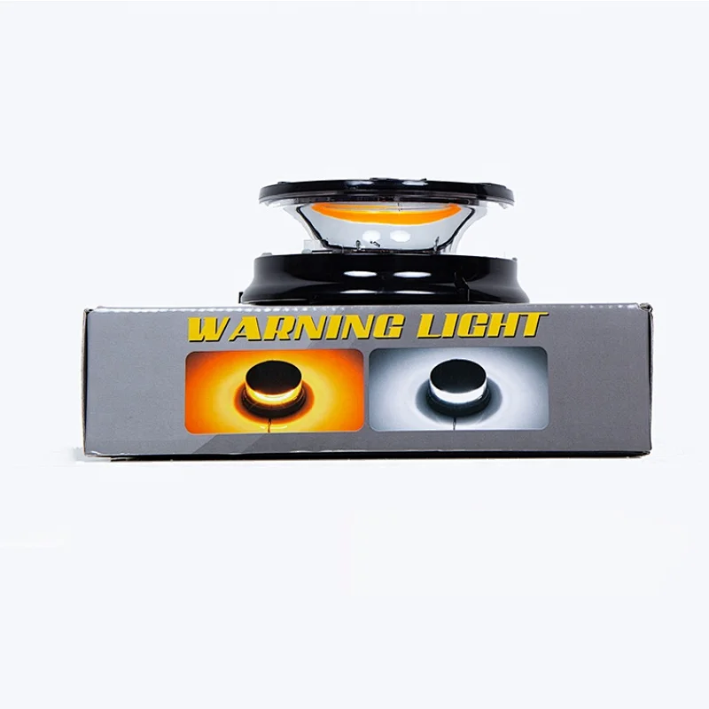 80 Watts High Power COB LED Beacon Light with Magnet Base for Trucks & Police Vehicles.