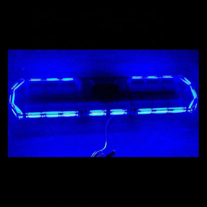 Blue Rotating LED Ambulance Flashing Lights Bar and Siren