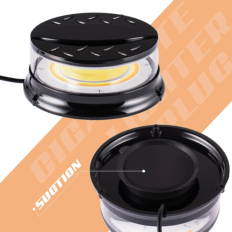 80 Watts High Power COB LED Beacon Light with Magnet Base for Trucks & Police Vehicles.