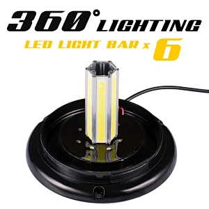 DC12-24V red blue amber rotary led lighting rotating led emergency light for ambulance police mining excavator crane fire truck