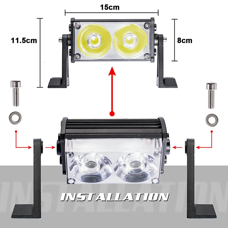 Factory wholesale 40W emergency light bar for truck off-road vehicles