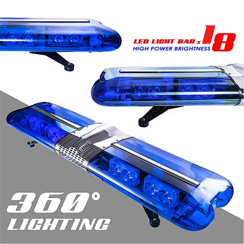 LED Warnbalken Blue light bar light bar roof beam 1170mm : :  Automotive