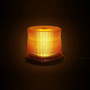 60 watts high power amber  cob led revolving beacon light with Cigarette Lighter Plug