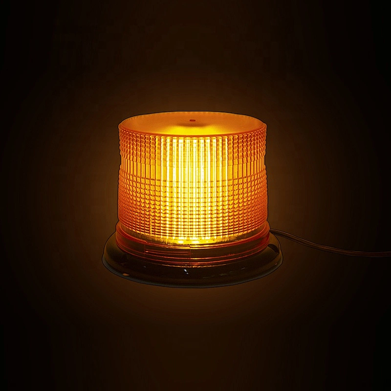 60 watts high power amber  cob led revolving beacon light with Cigarette Lighter Plug