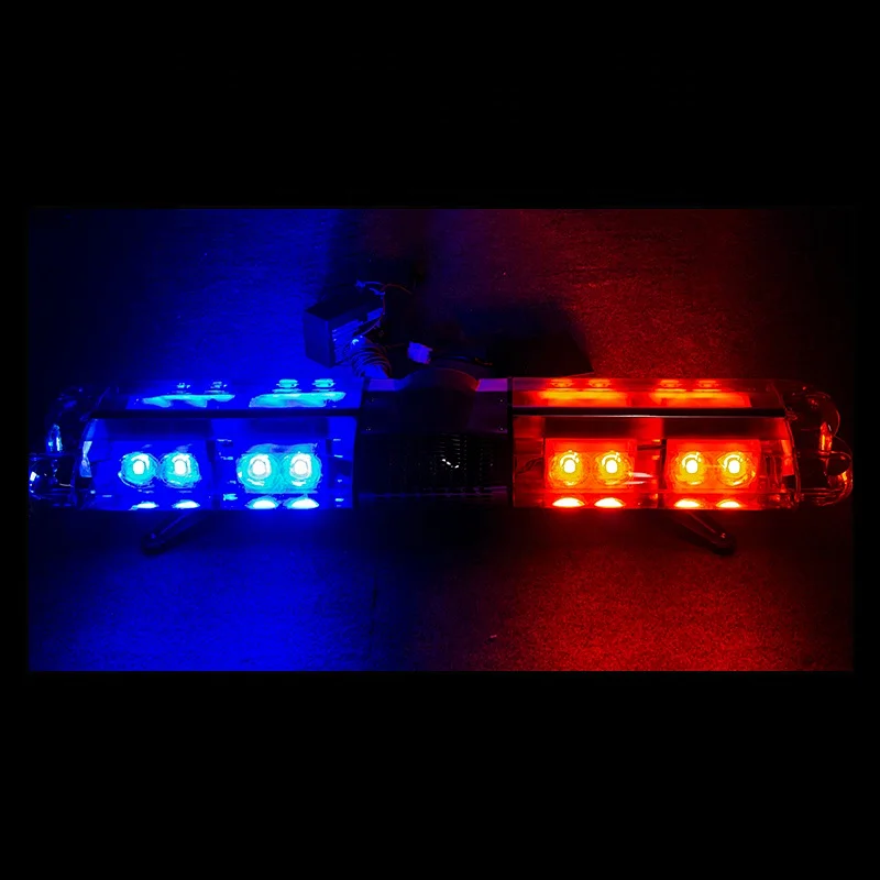 police ambulance led lightbar hazard warning with wired sound alarm strobe light siren home