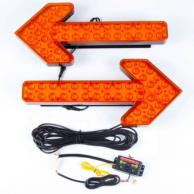 DC12-24V Sprinkler steering arrow light cleaning construction vehicle LED water steering warning indicator light bar