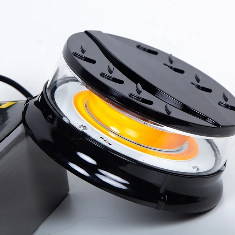 80 Watts High Power COB LED Beacon Light with Magnet Base for Trucks & Police Vehicles.