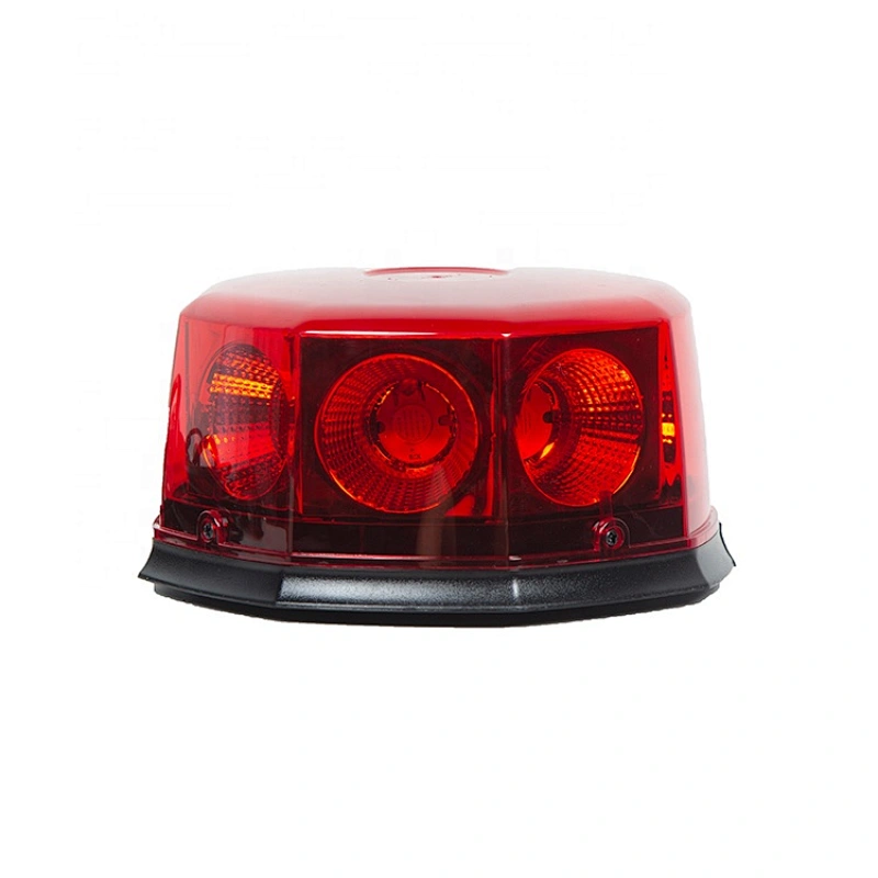 COB 12-24 Volt Amber Mini Led Strobe Roof Top Beacon Light Rotating High Intensity Hazard Emergency Warning Lights Bar for Trucks Vehicles Snow Plow Police Firefighters with Magnetic Base