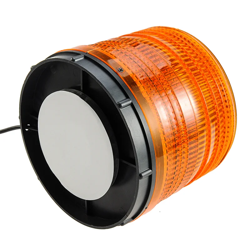 Amber Led Beacon Light, Yellow Emergency Security Strobe Flashing Light Magnetic Rotating Warning Beacon Lights for Cars Truck Vehicle (72 Led)