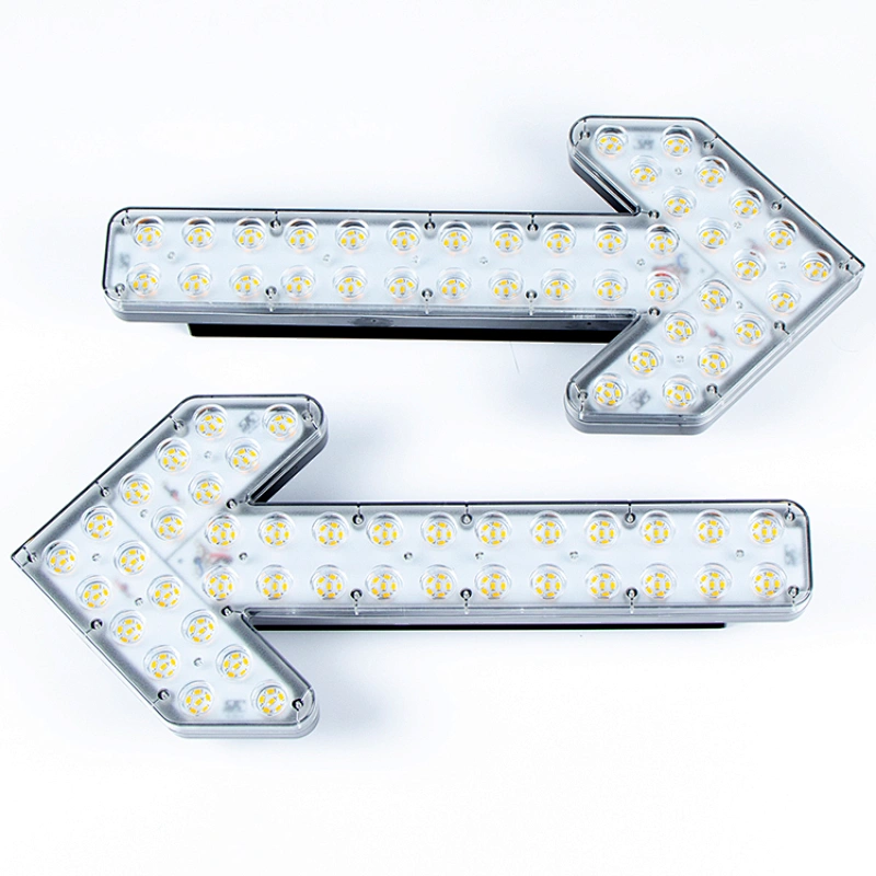 100Watts amber led  road safety arrow warning light bar indicator light for Spinker steering Garbage construction trucks
