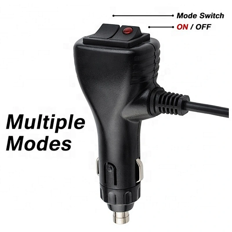 60 watts high power amber  cob led revolving beacon light with Cigarette Lighter Plug