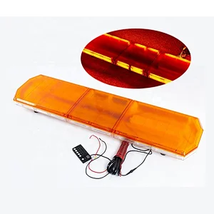 47 inch Amber LED COB Linear Warning Light Bar for Fire Engine, Trucks,Rescue Vehicles