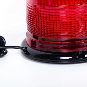 60 Watts Red Roof Mount Revolving Beacon Light for Trucks, Ambulance,Police Car,Fire Engineer.Crane